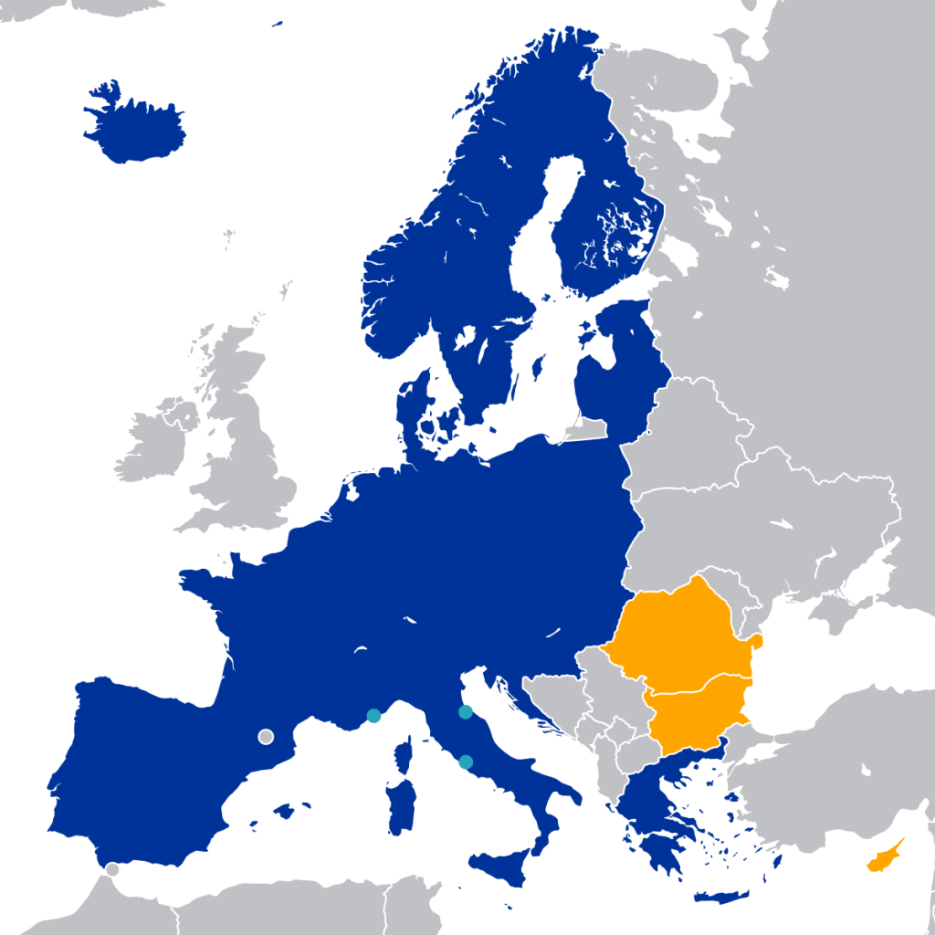 Schengen Map View